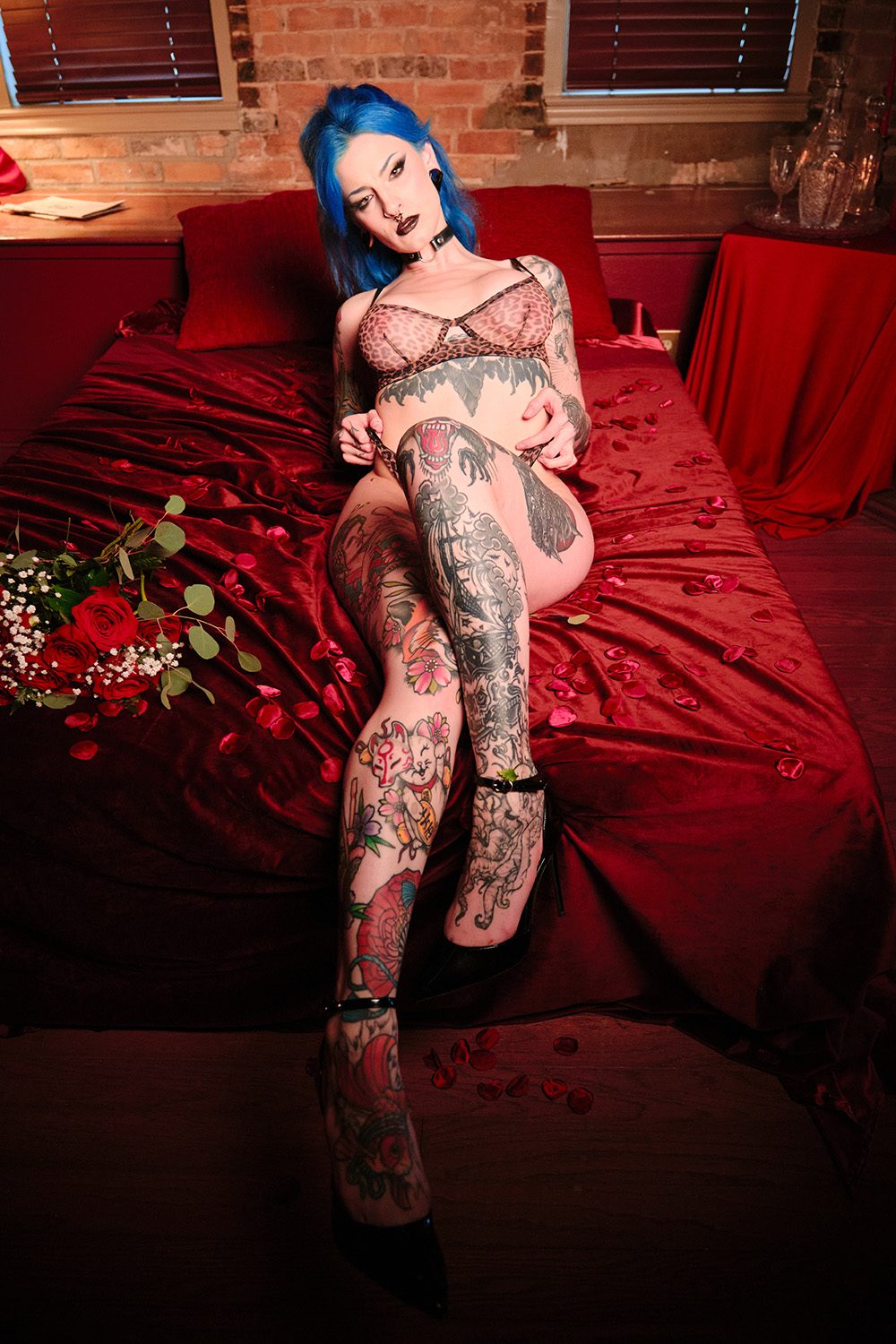 Alternative Dominatrix Boudoir boudoir photography in Dallas, image 12 of 15