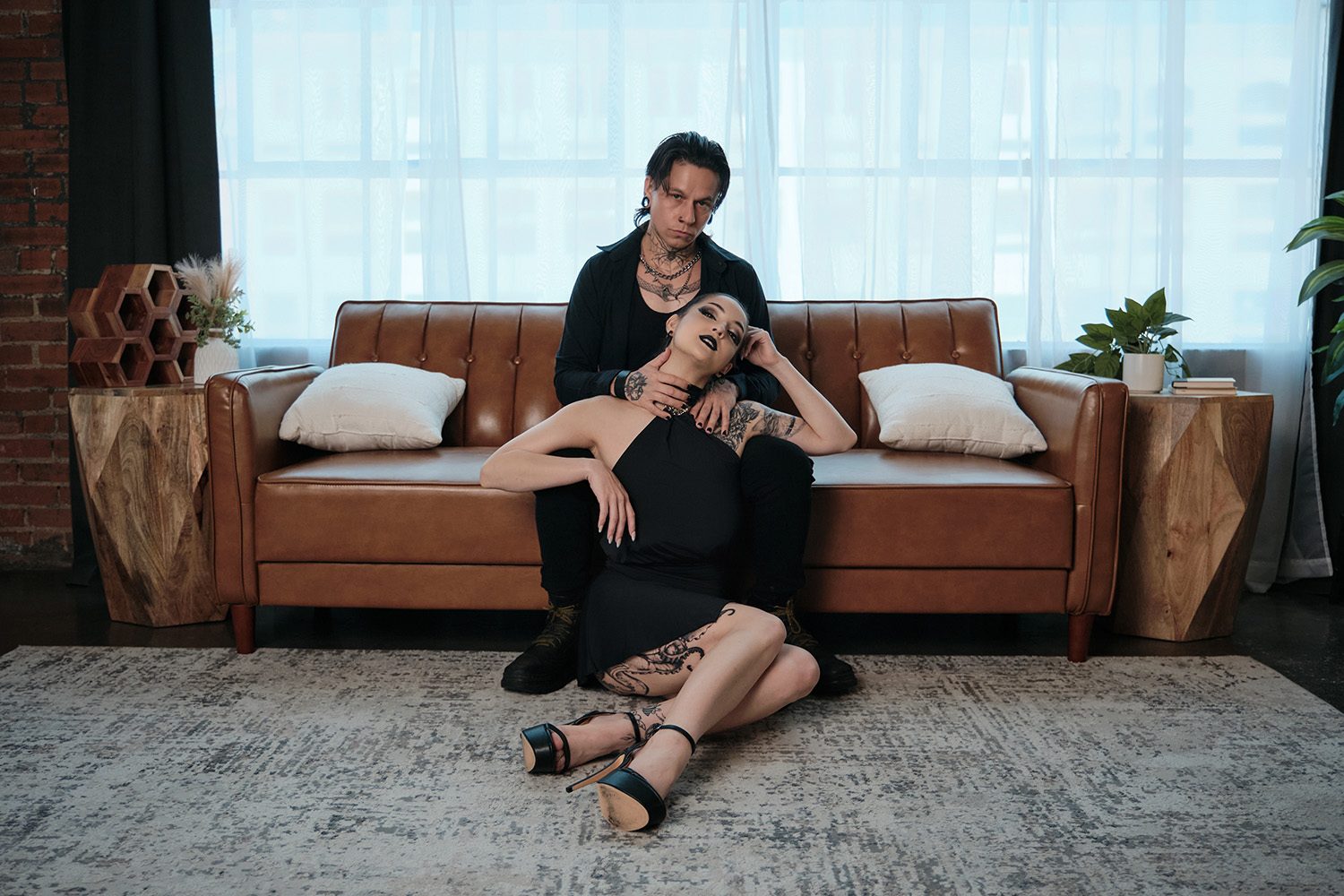 Corporate Goth boudoir photography in Dallas, image 4 of 15