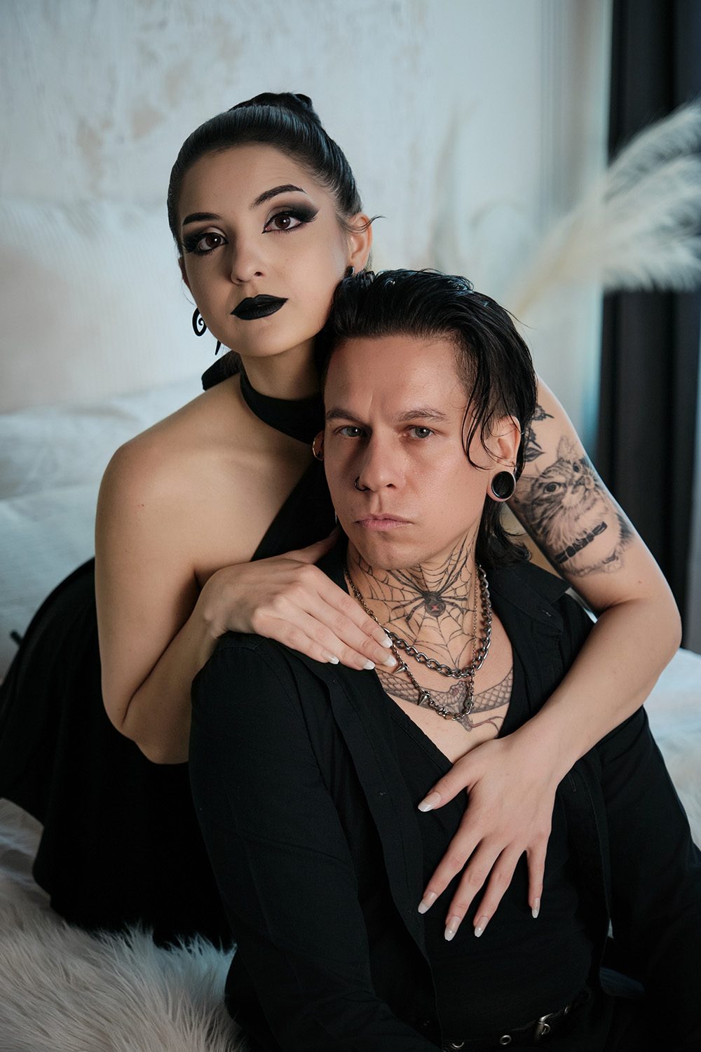 Corporate Goth boudoir photography in Dallas, image 12 of 15