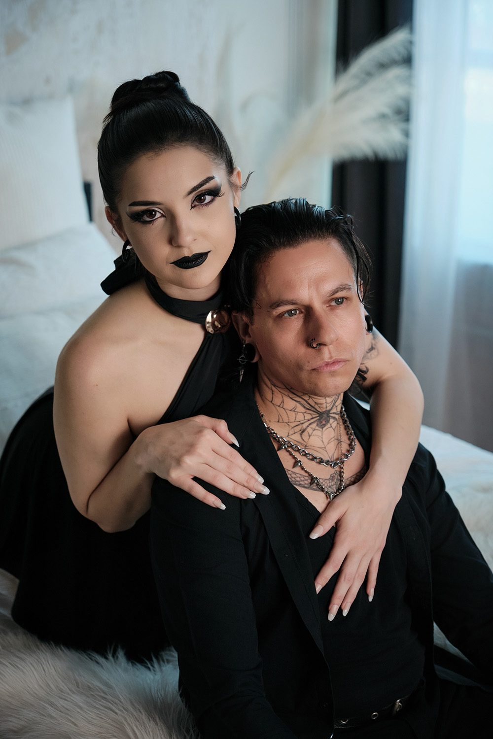 Corporate Goth boudoir photography in Dallas, image 13 of 15