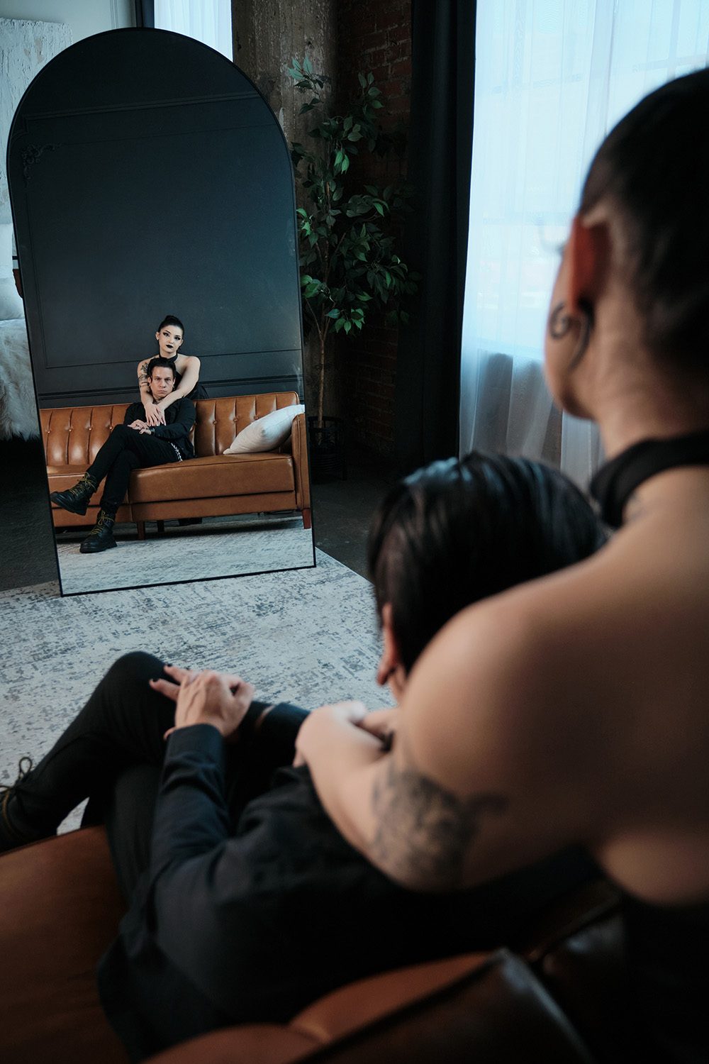Corporate Goth boudoir photography in Dallas, image 15 of 15